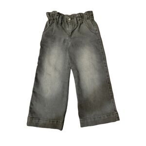 Toddler  Girls 6x  Black Wide leg Denim Jeans